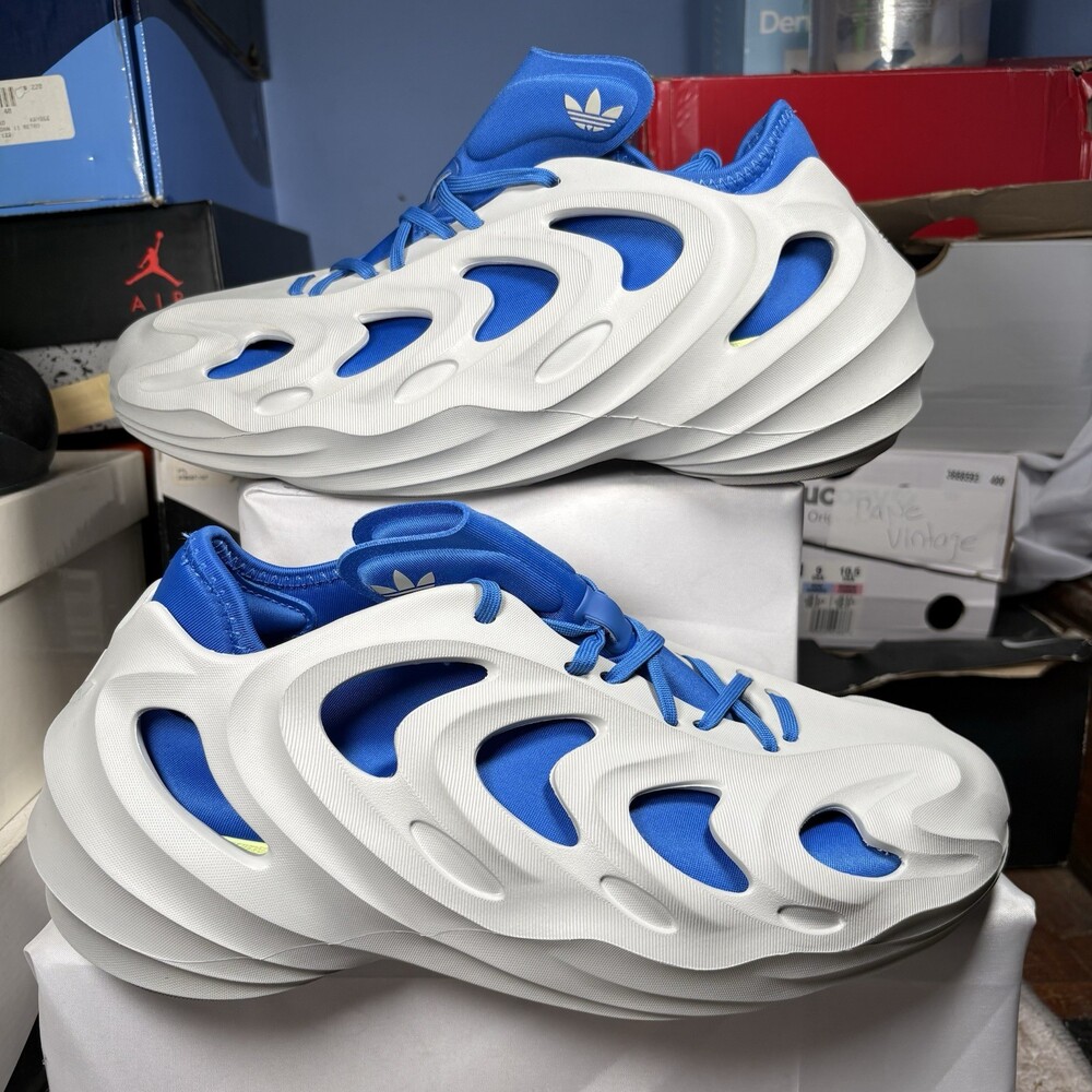 Size 10 - adidas adiFOM Q Grey Bright Royal (Tried on)